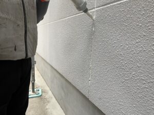 福岡県　戸建て住宅　ALC外壁　シーリング工事　シール材充填