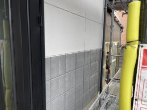 福岡県　戸建て住宅　外壁　ALC　塗装工事　高圧洗浄作業　完了