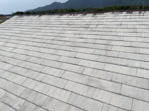 福岡県　福智町　アパート　屋根塗装工事　高圧洗浄作業　完了