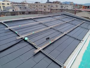 福岡市　屋根塗装工事　ラジカル制御型塗装仕上げ　２回目