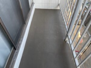 福岡県春日市アパート防水工事　樹脂２層完了