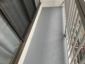 福岡県防水工事　塗膜防水完了　